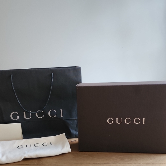 RARE Gucci Tom Ford Era Black Leather Metal Bar Bag – Excellent Condition w/box - Picture 2 of 16